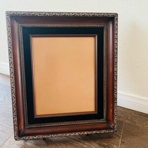 Elegant Ornate Brown Picture Frame with Intricate Border Design 13/15 Inches
